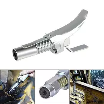 Комплект шлангов для адаптера для смазочного пистолета, смазочная муфта Gun Lock, смазочная муфта Ez-Pz Lube 10000PSI, смазочная муфта Lock, форсунки для впрыска масла под высоким давлением серебряный