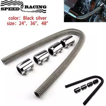 Комплект шлангов радиатора 24 36 48 , комплект гибких шлангов радиатора из нержавеющей стали с зажимом для крышки