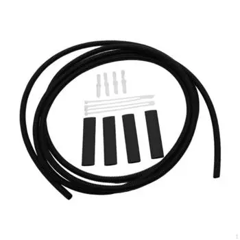 Комплект шлангов стеклоомывателя, автомобильная трубка 2,6 м, запасные части, автомобильный черный