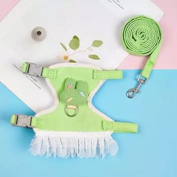 Комплект шлейки для гонок Ranboer Pet Carrot Rabbit, зеленый