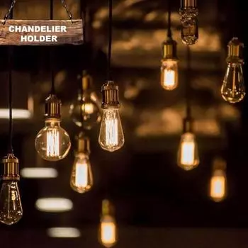 Комплект шнура для подвесного светильника E27 с большим ввинчивающимся патроном для лампы, кабель длиной 1 м, подвесной светильник, простая установка, металлическое основание в винтажном стиле для лампочки, домашний декор A