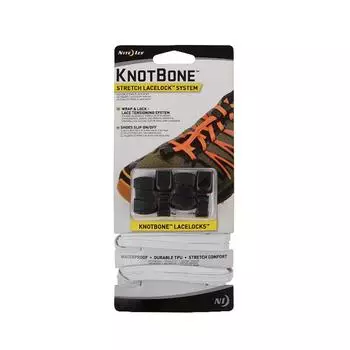 Комплект шнурков для обуви NITEIZE Knot Bone Stretch, белый