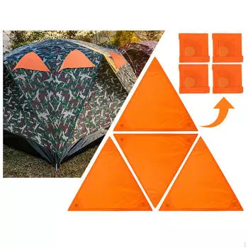 Комплект сигнальных знаков безопасности высокой видимости оранжевого цвета, крепления для палаток, износостойкий, легкий