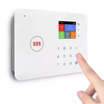 Комплект системы охранной сигнализации с автоматическим набором номера GSM + Wi-Fi, домашняя охранная беспроводная система сигнализации, GSM, домашняя безопасность US Plug