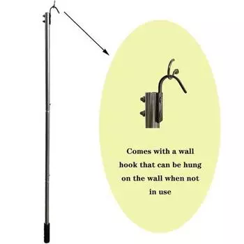 Комплект системы вытягивания лестницы Yousheng с удлинителем, нержавеющая, простая сборка, многоразовая система вытягивания чердака, набор крюков для замены серебряный