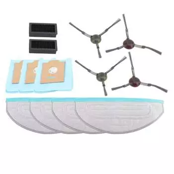 Комплект сменных аксессуаров для робота-пылесоса Yeedi CC Cube, нетканый материал, насадка для швабры, фильтр, боковая щетка, пылесборник, запасные части