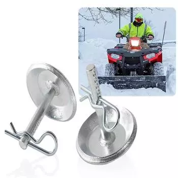 Комплект сменных башмаков для снегоочистителя для квадроцикла UTV K-Plow 2208864 Регулируемые башмаки для снегоочистителя Закаленная сталь Нескользящая основа с быстросъемными шплинтами A