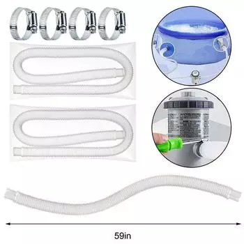 Комплект сменных шлангов для бассейна, длинный фильтр, сменный шланг для насоса для бассейна, фильтр для насоса для бассейна