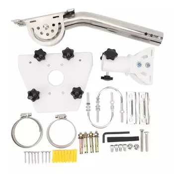 Комплект спутникового адаптера, прочный монтажный комплект из легированной стали на 360 градусов для стандартной антенны Gen 3 V3