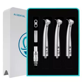 Комплект стоматологической воздушной турбины AI-S3-X6NCL4, 3 шт. AI-X600L, оптоволоконный высокоскоростной наконечник, 4 отверстия, разъем типа N, комплект оборудования для полости рта