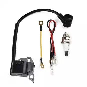 Комплект свечей зажигания катушки зажигания для Stihl 011 012 009 010 020 021 023 025 MS200 MS210 MS250 запасные части для бензопилы CHINA