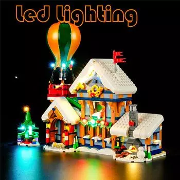 Комплект светодиодного освещения для 10339 Почтового отделения Санты Зимняя деревня Creator Expert Не включает в себя только набор освещения