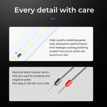 Комплект светодиодной панели Creality Ender3 V3, энергосберегающий и простой монтаж, мягкий свет, без стробоскопа чёрный