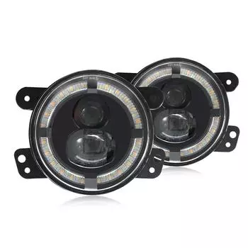 Комплект светодиодных фонарей, 2 шт. 4-дюймовый точечный светодиодный прожектор мощностью 200 Вт, рабочие фары, водонепроницаемые противотуманные фары для бездорожья