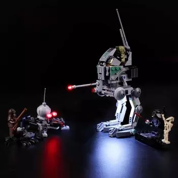 Комплект светодиодных фонарей BRIKSMAX для шагохода-разведчика Star Wars Clone Scout Walker с конструктором Lego 75261, входящим в комплект Lego - Совместимо (не установлено)