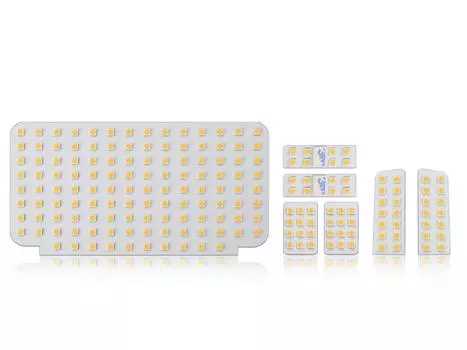 Комплект светодиодных ламп салона Toyota 200 Series Super GL 3-го поколения, специально разработанный, теплый белый 3000K, включая лампу номерного знака Hiace/RegiusAce 1-й, 2-й,