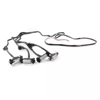 Комплект светодиодных решеток для автомобилей, дневные ходовые огни, аксессуары для модификации автомобиля Blackened Shell Amber Light