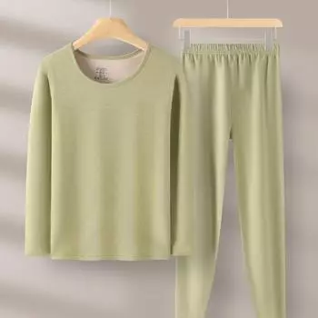 «Комплект термобелья из шелка и шерсти для мужчин и женщин — базовый слой из немецкой шерсти для осеннего тепла и придания формы» Women s suit, XXL фиолетовый