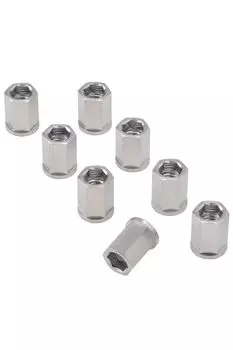 Комплект титановых гаек для выхлопной системы ZETA RACING M8 общего назначения Dirt Freak DIRTFREAK D6972 Модель P1.25 (8 шт.) (Старый номер ZT36-1088)