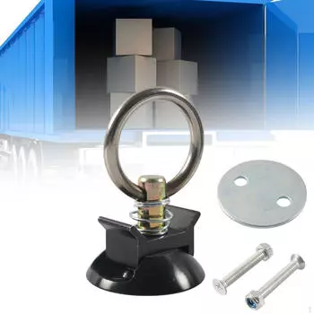 Комплект точек крепления с круглым кольцом для легкой установки в автофургонах и квадроциклах чёрный