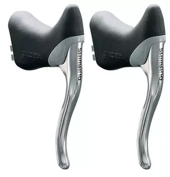 Комплект тормозных ручек SHIMANO левая и правая IBLR400PLA BL-R400 SORA(СОРА) серебряный