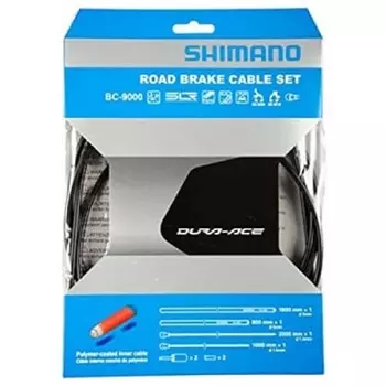 Комплект тормозных тросов SHIMANO с полимерным покрытием BC-9000 черного цвета Y8YZ98010