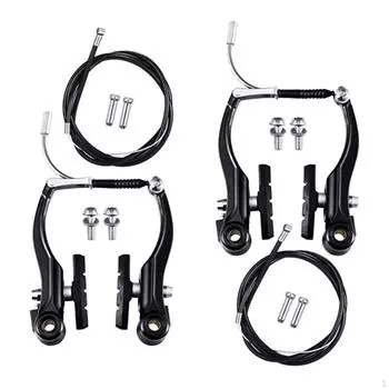 Комплект тормозов V Brakes для горных велосипедов, простая установка, сменные тормозные тросы, металлический передний