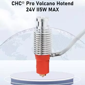 Комплект Trianglelab CHC Pro Volcano Hotend с керамическим нагревательным сердечником 115 Вт высокой мощности, совместимый с серебряный