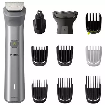 Комплект триммера для тела Philips Body Trimmer 5000 Series Body Shaver в комплекте триммера для и Metallic Gray All-in-one (11 1*Все в одном для тела, лица, волос) МГ5930/15