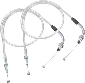 Комплект троса газа KITACO 60 мм, короткий, сетка из нержавеющей стали GROM 905-1432400