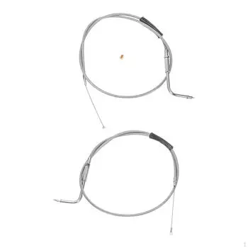 Комплект тросов дроссельной заслонки и холостого хода 56579-02A Простая установка 42-дюймовых аксессуаров из нержавеющей стали напрямую
