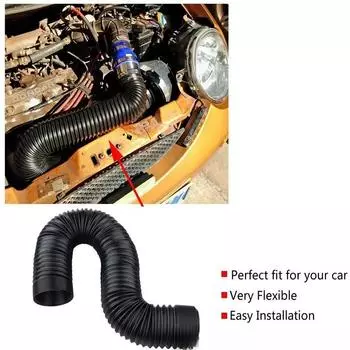 Комплект трубок для забора холодного воздуха в автомобиль, 2,5 дюйма, 3 дюйма, гибкая система воздухозаборников 51 мм, 63 мм, 76 мм, универсальная