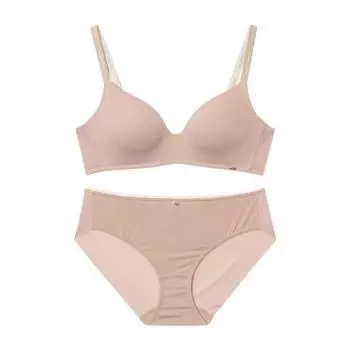 Комплект трусиков-бюстгальтеров без косточек Wonderbra Aqua Push-up (2 ЦВЕТА) Beige 85B/100