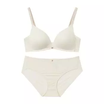 Комплект трусиков-бюстгальтеров Wonder Bra Aqua с V-образным вырезом без косточек (2 ЦВЕТА) Light Beige 85C/100