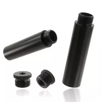 Комплект удлинительных трубок для микрофонной стойки TORMEN из прочного алюминиевого сплава с внутренней резьбой и 1 адаптером с внутренней резьбой для микрофонной стойки