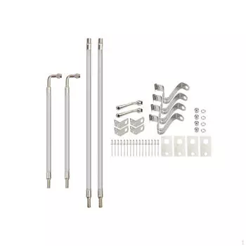 Комплект удлинителей штока клапана с двумя клапанами. Удобный удлинитель для проверки шин для автофургонов, прицепов, грузовиков,