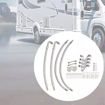 Комплект удлинителей штока клапана с двумя клапанами, металлическое удлинение для накачивания шин