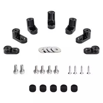 Комплект удлинителей спойлера заднего крыла промышленного класса, автомобильные аксессуары с болтовым креплением, простая установка, подходит для ST