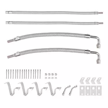 Комплект удлинителя штока клапана, герметичный, повышенной безопасности, оплетенный нержавеющей сталью, удлинитель штока клапана f