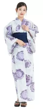 Комплект юката Комплект юката Heiko Obi Взрослый комплект из 2 предметов Один размер подходит большинству [NISHIORI] Женский (км-3)