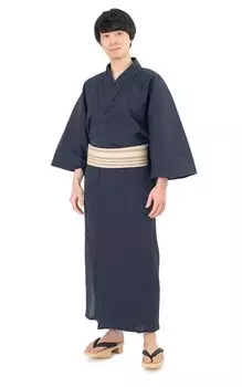 Комплект юката оби Willow Weave Cotton Linen Cotton Presentation Obi x Beige [Ai Ai] Мужской и 2-х предметный с антипригарным покрытием (ВМС Б2.М)