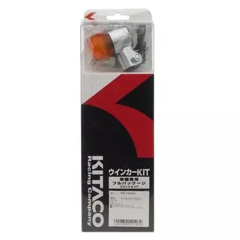 Комплект указателей поворота KITACO (Круглый/Мини) YB-1/YB-1FOUR Хром/Оранжевый 830-0302021