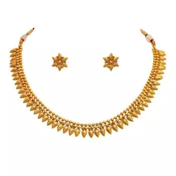 Комплект украшений без меди и позолоченного ожерелья для женщин и девочек.…