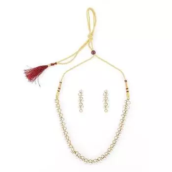 Комплект украшений чокера жемчуга современного взгляда для женщин