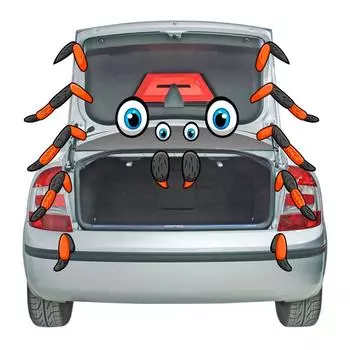 Комплект украшений для багажника или автомобиля на Хэллоуин, декор для двери автомобиля, арка для входа, водонепроницаемый декор для Хэллоуина на открытом воздухе One Size