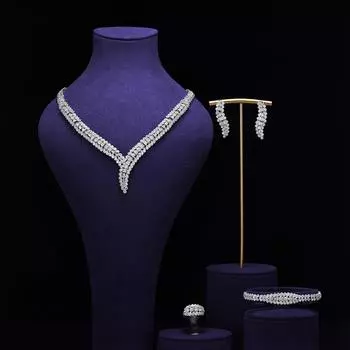 Комплект украшений для свадебного платья, медная инкрустация, лесенка, конский глаз, циркон, ближневосточные украшения, ожерелье, серьги