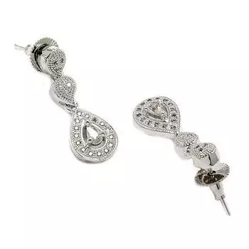 Комплект украшений, очаровательный комплект из ожерелья и сережек золотого тона, украшенный американскими бриллиантами, для женщин и девушек