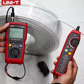 Комплект UNI-T UT685B Тестер кабеля TDR Поисковик коаксиальных сетевых линий POE Локатор витых пар Детектор последовательности длины Проводной трекер