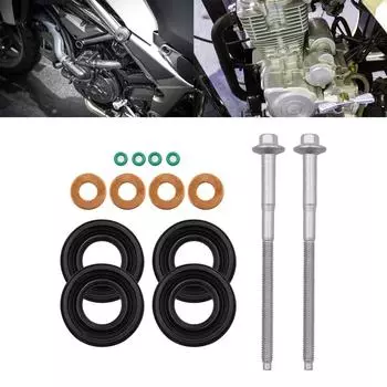 Комплект уплотнительных колец для дизельных форсунок с болтами зажима форсунки для Transit Mk7 2.2 TDCi SP 6C1Q-6K780-AB