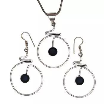 Комплект ювелирных изделий из танзанита, кварцевый драгоценный камень, подвеска, ожерелье 18-20 дюймов